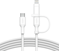 Belkin BOOST CHARGE USB-C apa - USB-C / Lightning apa Adat és töltőkábel 1,5m - Fehér
