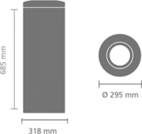 Brabantia Flame Guard 30 Literes Fém Szemetes - Ragyogó Acél