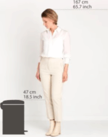 Brabantia Newicon 20L Pedálos fém szemetes - Sötétszürke