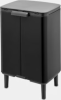 Brabantia lábakon álló fém szemetes 12L - Matt Fekete