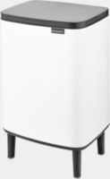 Brabantia lábakon álló fém szemetes 12L - Fehér/Fekete