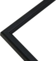 Deknudt S236K2 13 x 18cm Fa képkeret - Fekete