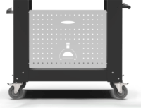 Alfa Forni BF-2P-NEGO Sütőlap Pizza 2 Pizzasütőhöz - Fekete