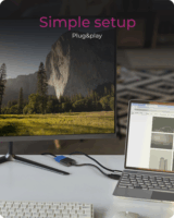 ICY BOX IB-AC502a HDMI apa - VGA anya Adapter 0.2m - Fekete