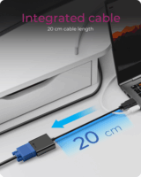 ICY BOX IB-AC502a HDMI apa - VGA anya Adapter 0.2m - Fekete