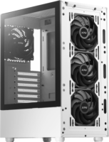 Adata XPG Valor Mesh Midi Torony Számítógépház + 3db 120mm ventilátor - Fehér