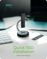 ICY BOX IB-1610MCD-C31 M.2 SSD Dokkoló állomás (USB-C 3.2 - NVMe/SATA)