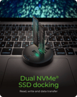 ICY BOX IB-1612MCL-C31 2x M.2 SSD Dokkoló állomás (USB-C 3.2 - NVMe/SATA)