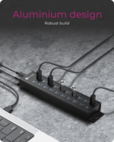 ICY BOX IB-HUB1720-U3 USB-A 3.2 20-Port Hub 96W (18x USB 3.2 Gen1 + 2x USB 3.2 Gen2)