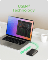 ICY BOX IB-1920M-C42 USB4 Külső M.2 SSD Ház - Fekete