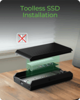 ICY BOX IB-1920M-C42 USB4 Külső M.2 SSD Ház - Fekete