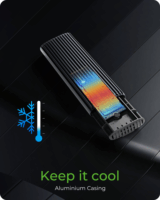 ICY BOX IB-1808MCT-CU31 USB-C 3.2 Külső M.2 SSD Ház - Fekete