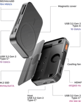 ICY BOX IB-DK4071M-CU31 M.2 SSD Multi Dokkoló állomás (USB-C 3.2 - NVMe/SATA)