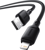 Baseus Silky Series USB-A apa - Lightning apa Adat töltő kábel 2m - Fekete