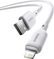 Baseus Silky Series USB-A apa - lightning apa Adat és töltő kábel 1m - Fehér