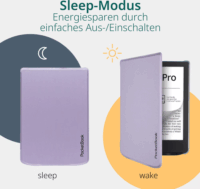 PocketBook Shell 6" E-Book olvasó Tok - Világos Lila