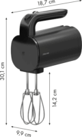 Zwilling XTEND Vezeték nélküli Akkus kézimixer akku nélkül 200W - Fekete