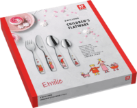 Zwilling Emilie Rozsdamentes acél gyerek evőeszköz 4 darabos szett - Mintás