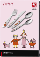 Zwilling Emilie Rozsdamentes acél gyerek evőeszköz 4 darabos szett - Mintás