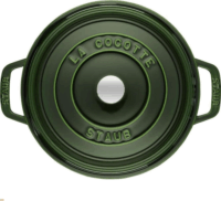 Staub La Cocotte Öntöttvas kerek Főzőedény Ø 24cm 4,1L - Zöld