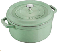 Staub La Cocotte Öntöttvas kerek Főzőedény Ø 24cm 3,8L - Zsálya