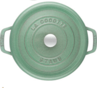 Staub La Cocotte Öntöttvas kerek Főzőedény Ø 24cm 3,8L - Zsálya