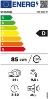 Whirlpool WFC 3C33 PF Szabadonálló Mosogatógép 60cm 14 Teríték - Fehér