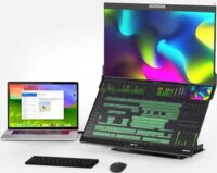 Mobile Pixels Geminos X 24" 116-1001P02 Dual 16:9 QHD IPS Monitor - Fekete