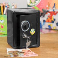 Jolly Kulcsos pénzgyűjtő perselyszéf - Fekete