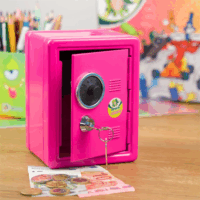 Jolly Kulcsos pénzgyűjtő perselyszéf - Rózsaszín