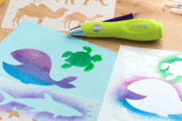 Jolly Airbrush Fun 12 darabos rajzoló sablon készlet