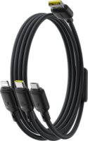 Baseus Rapid USB-A apa - USB-C/Micro-USB/Lightning apa töltő kábel 1.5m - Fekete
