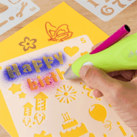 Jolly Airbrush Fun 12 patronos airbrush készlet - Vegyes színek