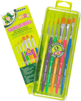 Jolly Neon 6 darabos ecsetkészlet 6-12mm - Több színű