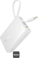 Baseus P10076803213-00 PicoGo Powerbank 10000mAh 45W + USB-C kábel - Fehér