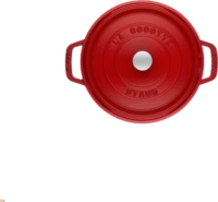 Staub La Cocotte Öntöttvas kerek Főzőedény Ø 28cm 6,7L - Cseresznyepiros