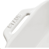 Staub Rectangular Kerámia Sütötál 34 x 24cm - Fehér