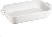 Staub Rectangular Kerámia Sütötál 34 x 24cm - Fehér