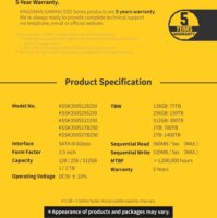 Kingsman 512GB SK350 2.5" SATA3 SSD