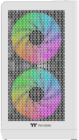 Thermaltake View 390 Air Midi Torony Számítógépház + 2db 120mm RGB ventilátor - Fehér