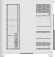 Thermaltake View 390 Air Midi Torony Számítógépház + 2db 120mm RGB ventilátor - Fehér