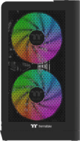 Thermaltake View 390 Air Midi Torony Számítógépház + 2db 120mm RGB ventilátor - Fekete