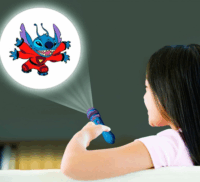 Lexibook Disney Stitch zseblámpa és projektor 3 cserélhető dia koronggal és 24 karakterrel