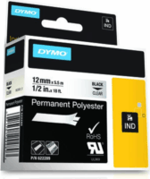 Dymo Schriftband 12mm / 5,5 m Feliratozógép szalag - Átlátszó alapon fekete