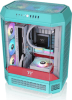 Thermaltake The Tower 600 Midi Torony Számítógépház - Mentakék/Piros