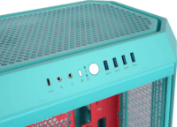 Thermaltake The Tower 600 Midi Torony Számítógépház - Mentakék/Piros