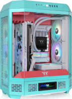 Thermaltake The Tower 600 Midi Torony Számítógépház - Mentakék/Piros