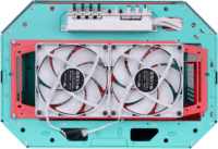 Thermaltake The Tower 600 Midi Torony Számítógépház - Mentakék/Piros