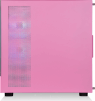 Thermaltake View 270 Plus TG Midi Torony Számítógépház + 3db 120mm ARGB ventilátor - Rózsaszín/Kék
