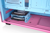 Thermaltake View 270 Plus TG Midi Torony Számítógépház + 3db 120mm ARGB ventilátor - Rózsaszín/Kék